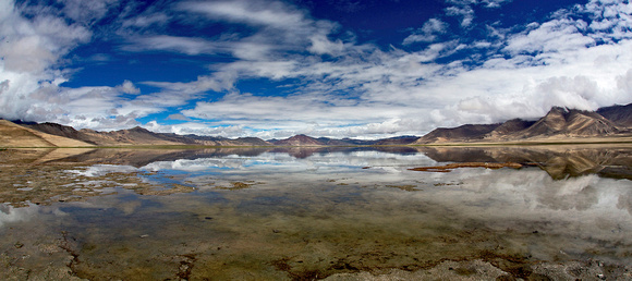 Tso Kar salt lake, Ladakh, India