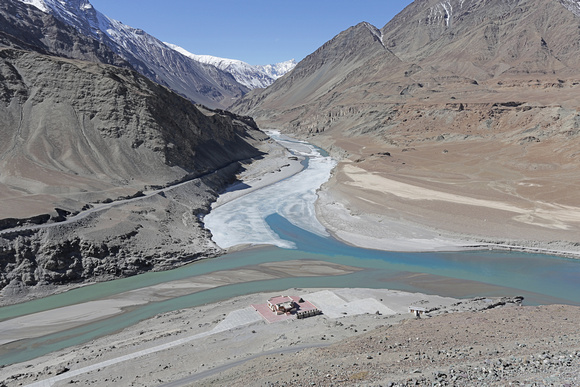 Confluence of Indus and Zanskar Rivers, Ladakh, India
