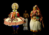 Kathakali performers, Cochin, Kerala, India