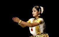 Mohiniyattam classical dancer, Cochin, Kerala, India