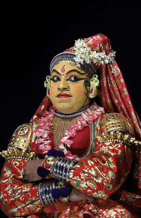 Kathakali performer, Cochin, Kerala, India