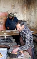 Bread baking, Leh, Ladakh, India