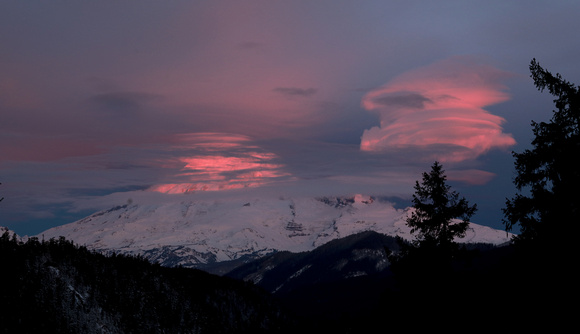 Sunrise on Mt. Rainier, White Pass, Washington
