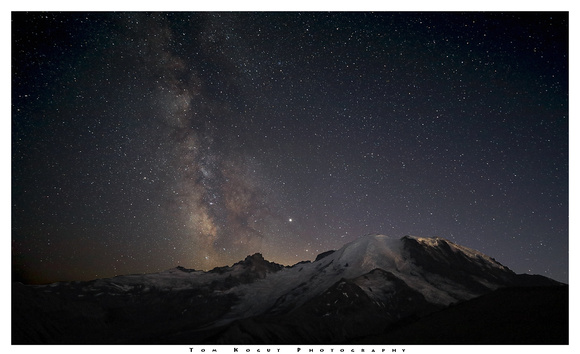 Mt. Rainier and the Milky Way, Mt. Rainier National Park, Washington