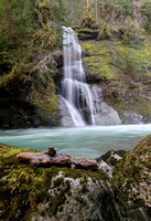 Waterfall along the Ohanapecosh River, Gifford Pinchot National Forest, Washington