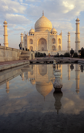 Taj Mahal and reflection, Agra, Uttar Pradesh, India