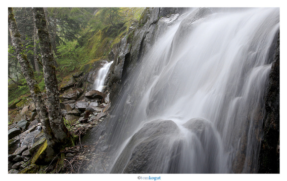 Waterfalls, Box Canyon area, Mt. Rainier National Park, Washington