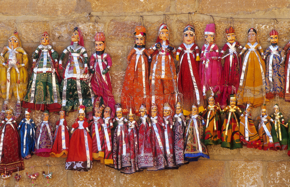 Rajasthani puppets, Jaisalmer, Rajasthan, India