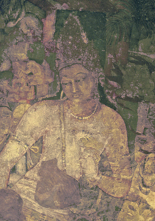 Painting of Padmapani, Ajanta Caves, Maharastra, India