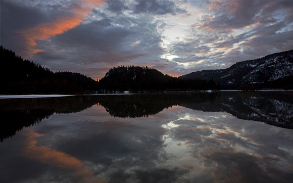 Clear Lake sunrise, eastern Washington