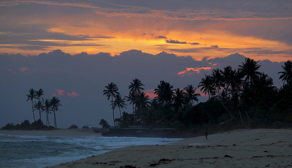 Sunset, Marissa beach, Sri Lanka