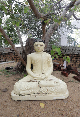 Seated Buddha statue, Anaradhapura, Sri Lanka