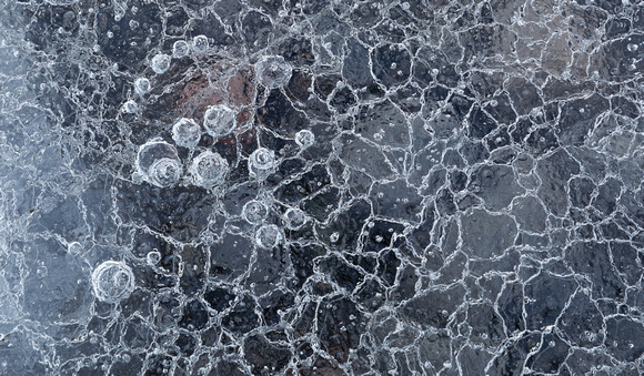 Ice pattern closeup, Iceland