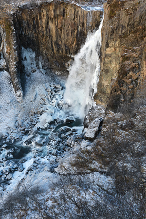 Unnamed waterfall near Svartifoss, Vatnajökull National Park, Iceland