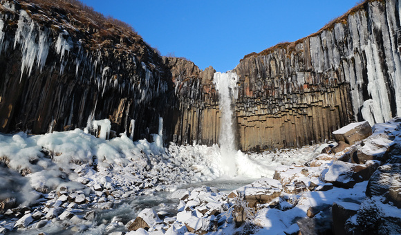 Svartifoss waterfall, Vatnajökull National Park, Iceland