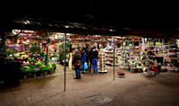 Flower market at night, Amsterdam