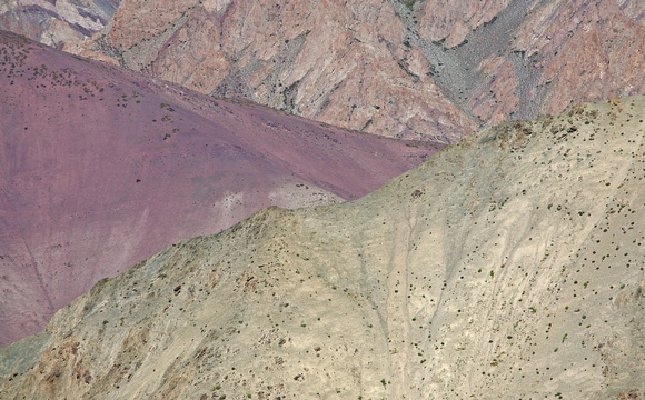 Converging ridges, Hemis National Park, Ladakh, India