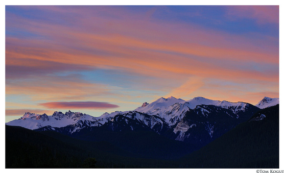 Sunrise over Goat Rocks Wilderness, Washington