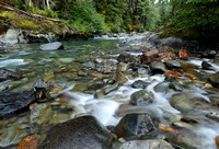 Stream confluence with the Ohanapecosh River, Mt. Rainier National Park